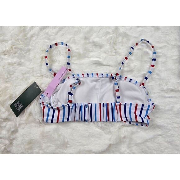 Wild Fable Striped Bralette Bikini Top XXS - Picture 2 of 3